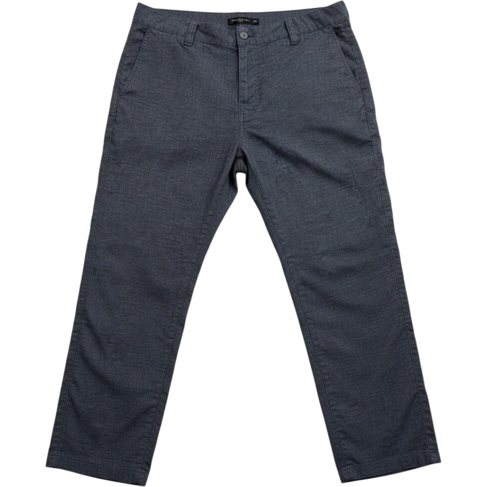 Prana Breathe Slim Fit Pants Mens 38x34 Charcoal Grey Hemp Blend Trousers Work